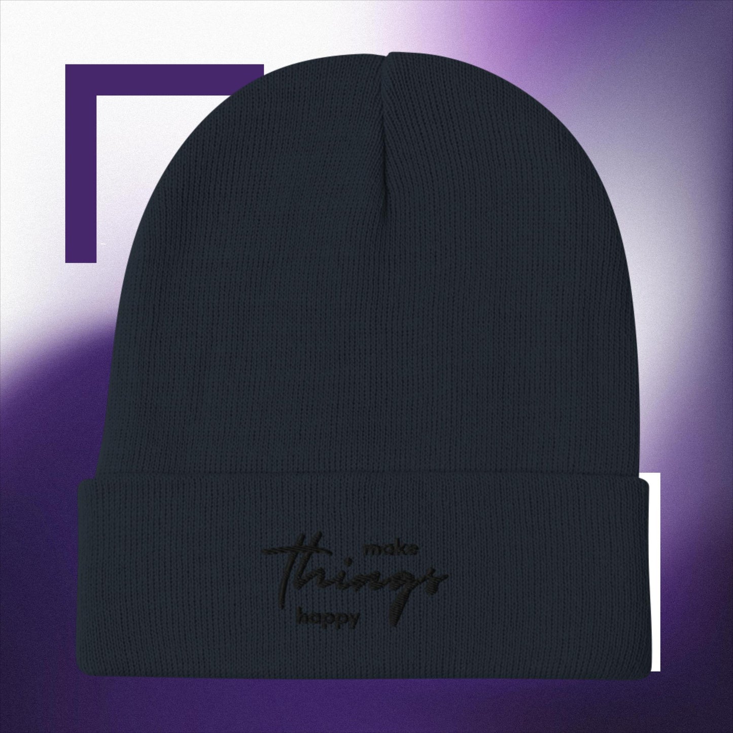 HappyHue  Embroidered Beanie