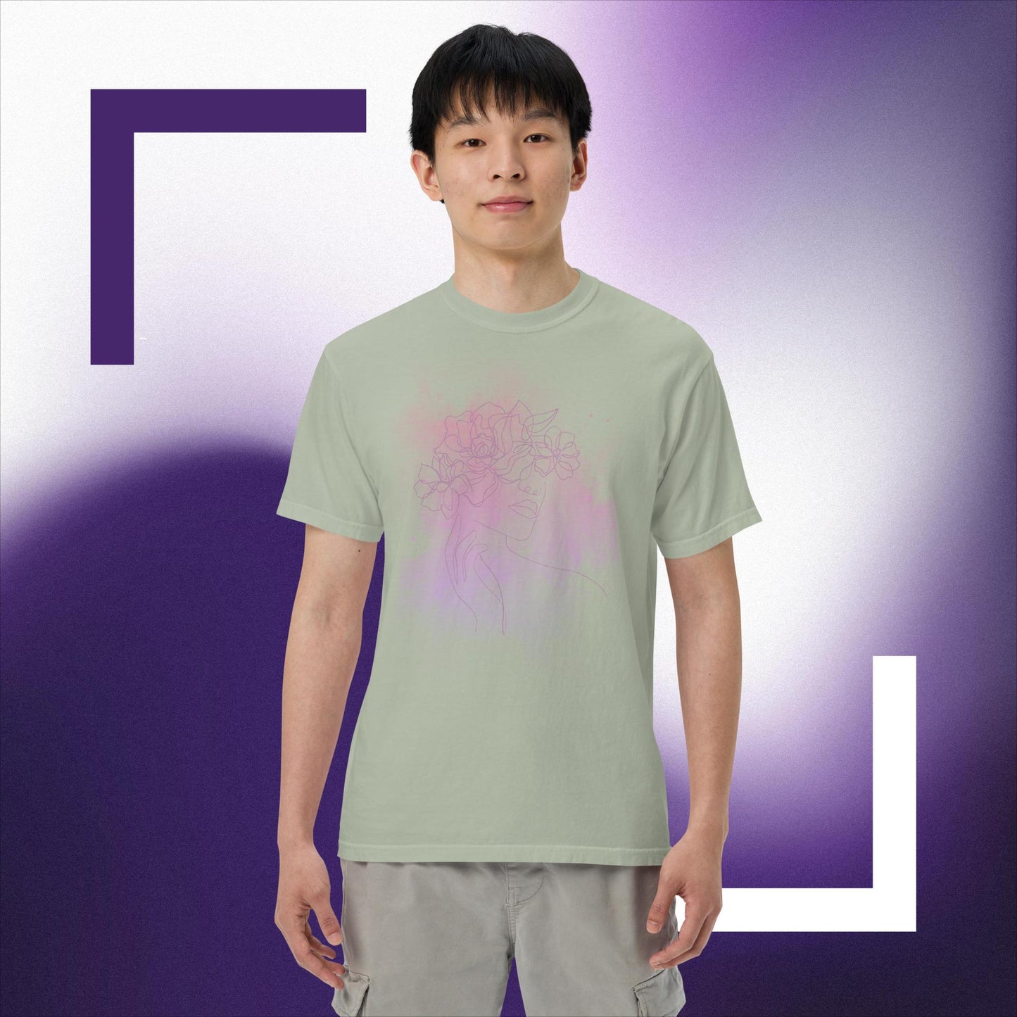 Unisex garment-dyed heavyweight t-shirt