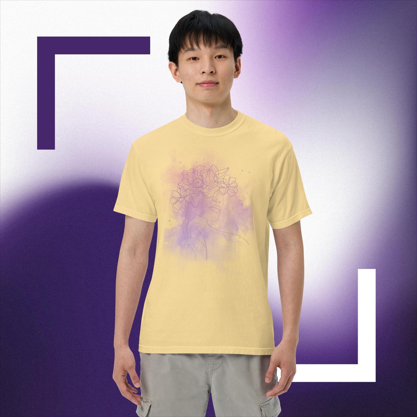 Unisex garment-dyed heavyweight t-shirt