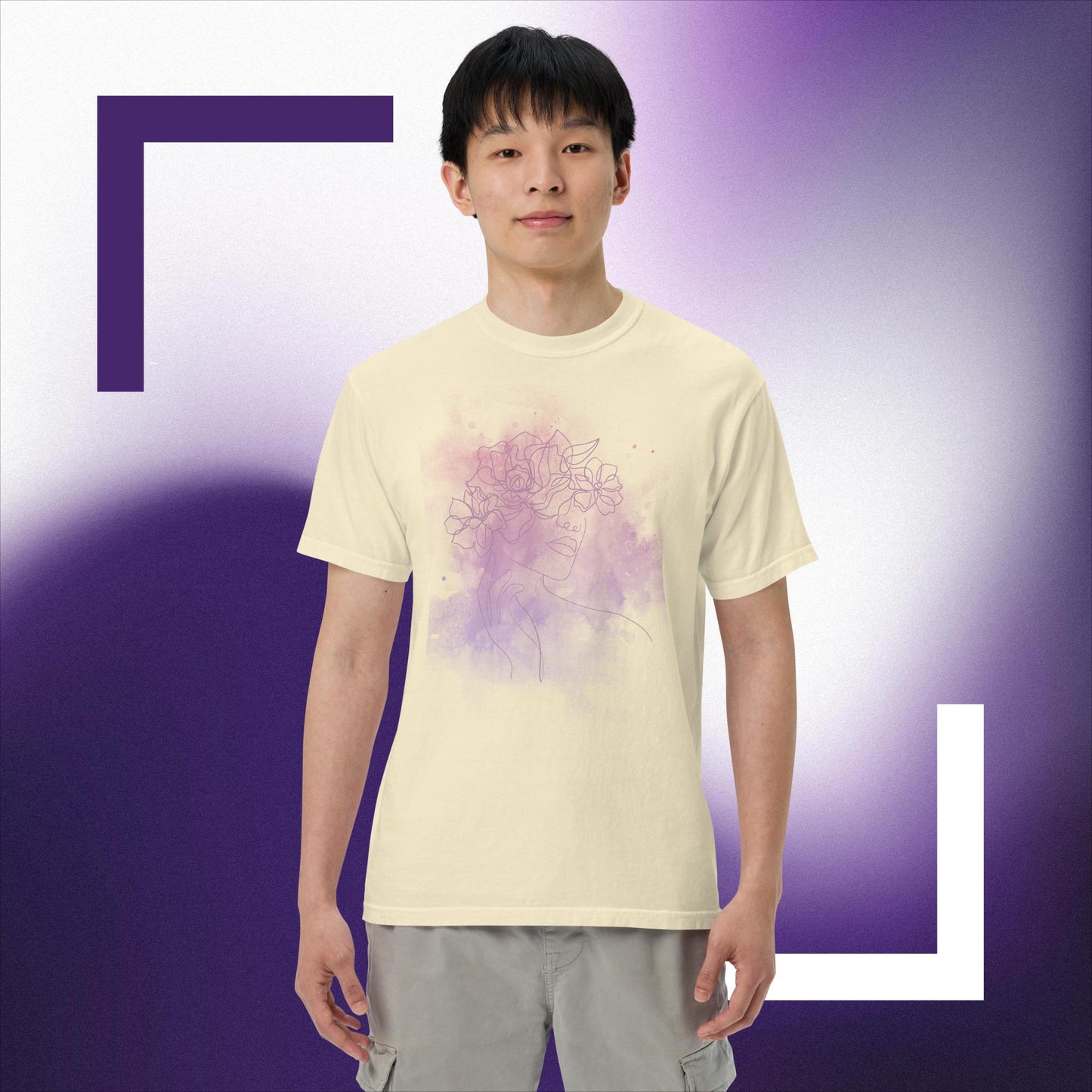 Unisex garment-dyed heavyweight t-shirt