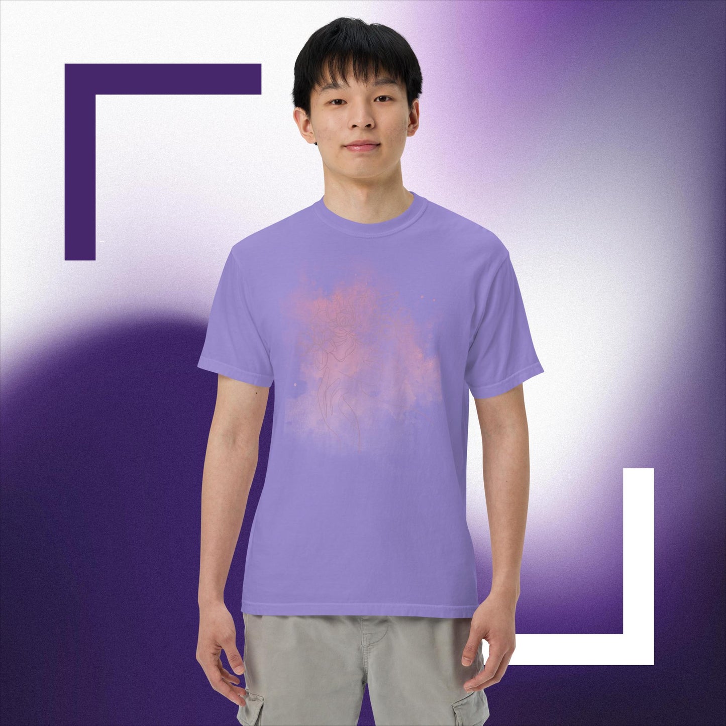 Unisex garment-dyed heavyweight t-shirt