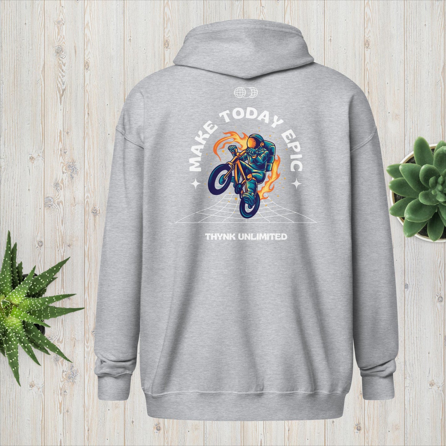 Astro Bike Unisex zip hoodie