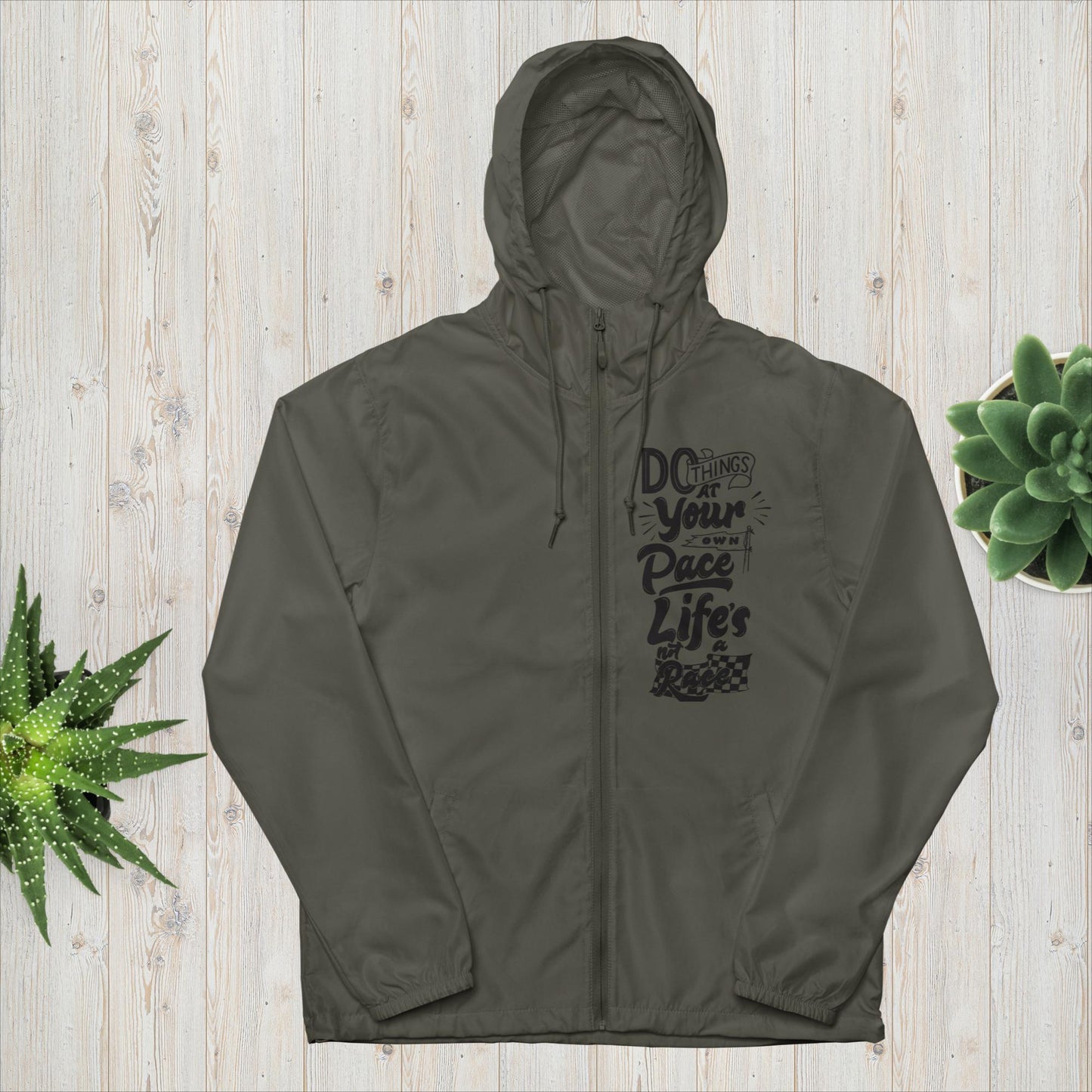 Life Journey Unisex zip up windbreaker